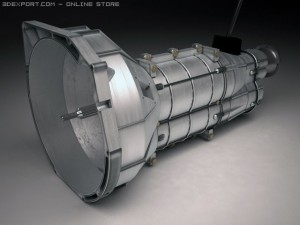 automobile manual transmission mechanism gearbox 3D Model