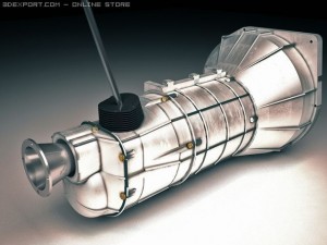 automobile manual transmission mechanism gearbox 3D Model