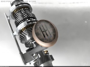 automobile manual transmission mechanism gearbox 3D Model