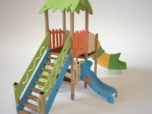 childrens clide tropica Modelo 3D