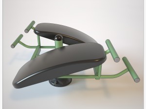 outdoor fitness equipment 01 3D Model