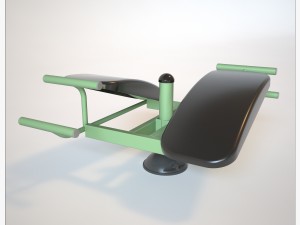 outdoor fitness equipment 01 3D Model