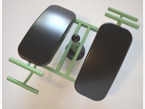 outdoor fitness equipment 01 3D Model