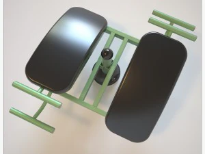 outdoor fitness equipment 01 3D Model