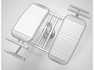 outdoor fitness equipment 01 3D Model