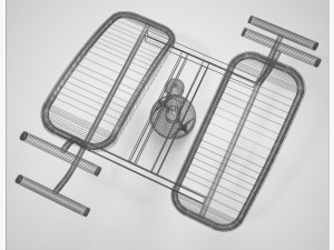 outdoor fitness equipment 01 3D Model