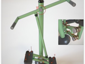 outdoor fitness equipment 01 3D Model