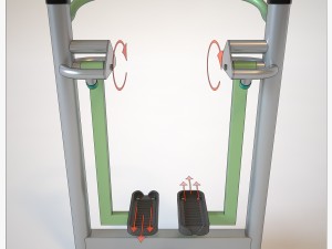 outdoor fitness equipment 01 3D Model