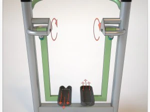 outdoor fitness equipment 01 3D Model
