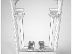 outdoor fitness equipment 01 3D Model