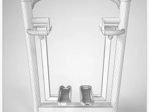 outdoor fitness equipment 01 3D Model