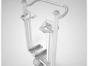 outdoor fitness equipment 01 3D Model