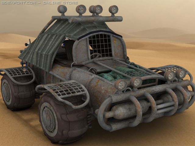 dirt buggy 3Dモデル .c4d .max .obj .3ds .fbx .stl .blend 