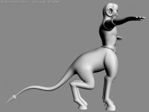 karakter permainan Model 3D