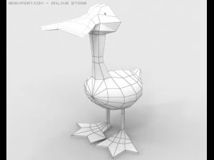 pato de dibujos animados Modelo 3D