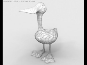 cartoon duck Model 3D