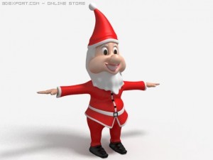 santa dwarf Modelo 3D
