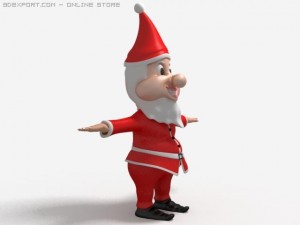 santa dwarf 3Dモデル