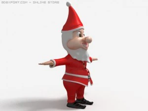 santa dwarf 3D Model