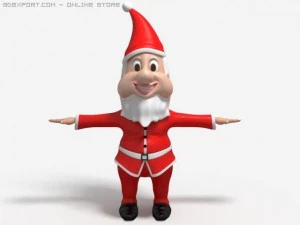 santa dwarf 3D Model