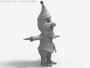 santa dwarf 3D Model