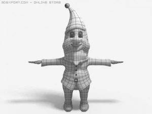 santa dwarf 3D Model