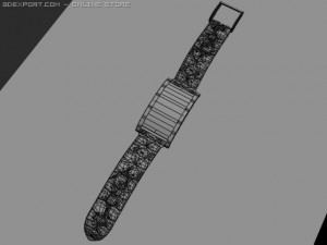 diamond and co wrist watch 3D Model