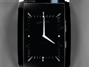 diamond and co wrist watch 3D Model