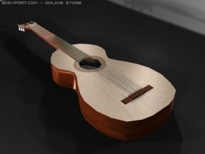 acoustic guitar Modèle 3D
