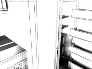 дизайн кухни 3D Модель