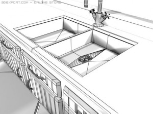 kitchen design Modello 3D