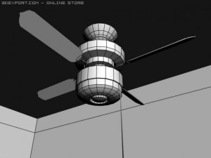 ceiling fan 3D 모델