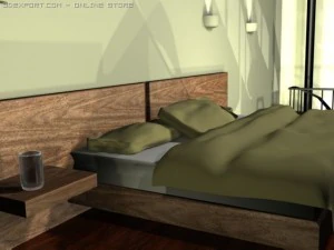 quarto elegante Modelo 3D