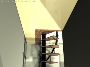 stylish bedroom Modello 3D
