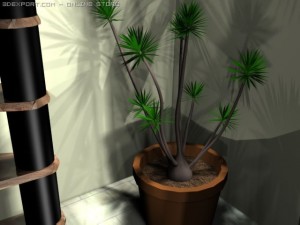stylish bedroom Modello 3D