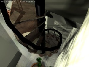 stylish bedroom Modello 3D