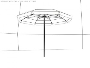 beach umbrella 3D Model