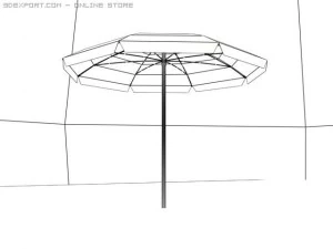 beach umbrella 3D Model