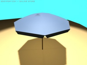 beach umbrella 3D Model