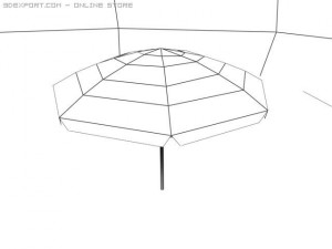 beach umbrella 3D Model