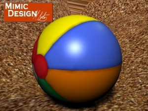 beach ball 3Dモデル