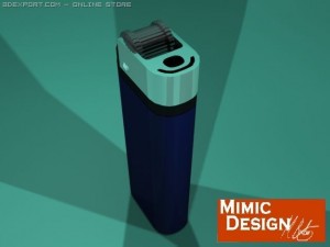 lighter in blue Modelo 3D