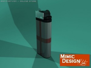 lighter with the english flag 3D 모델