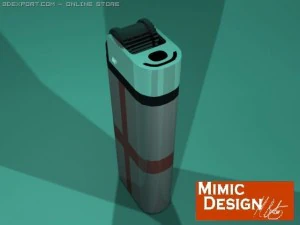 lighter with the english flag 3D Model