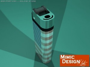 lighter with american flag design 3D Модель
