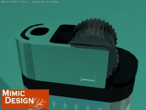 lighter with american flag design 3D Model