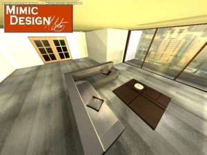 дизайн вітальні в місті 3D Модель