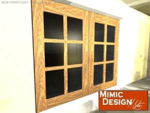 living room design in the city 3D Model