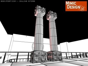 grand hall 3D मॉडल