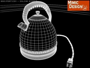 kettle in chrome Modelo 3D